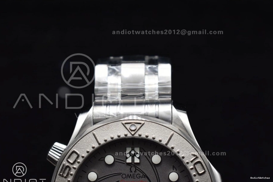 VSF SS Bright 1:1 Seamaster Best Edition 300M Gray Platinum on 1062 Bracelet 007 Dial A 0313